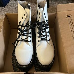 Doc Martens White Jadon Boots